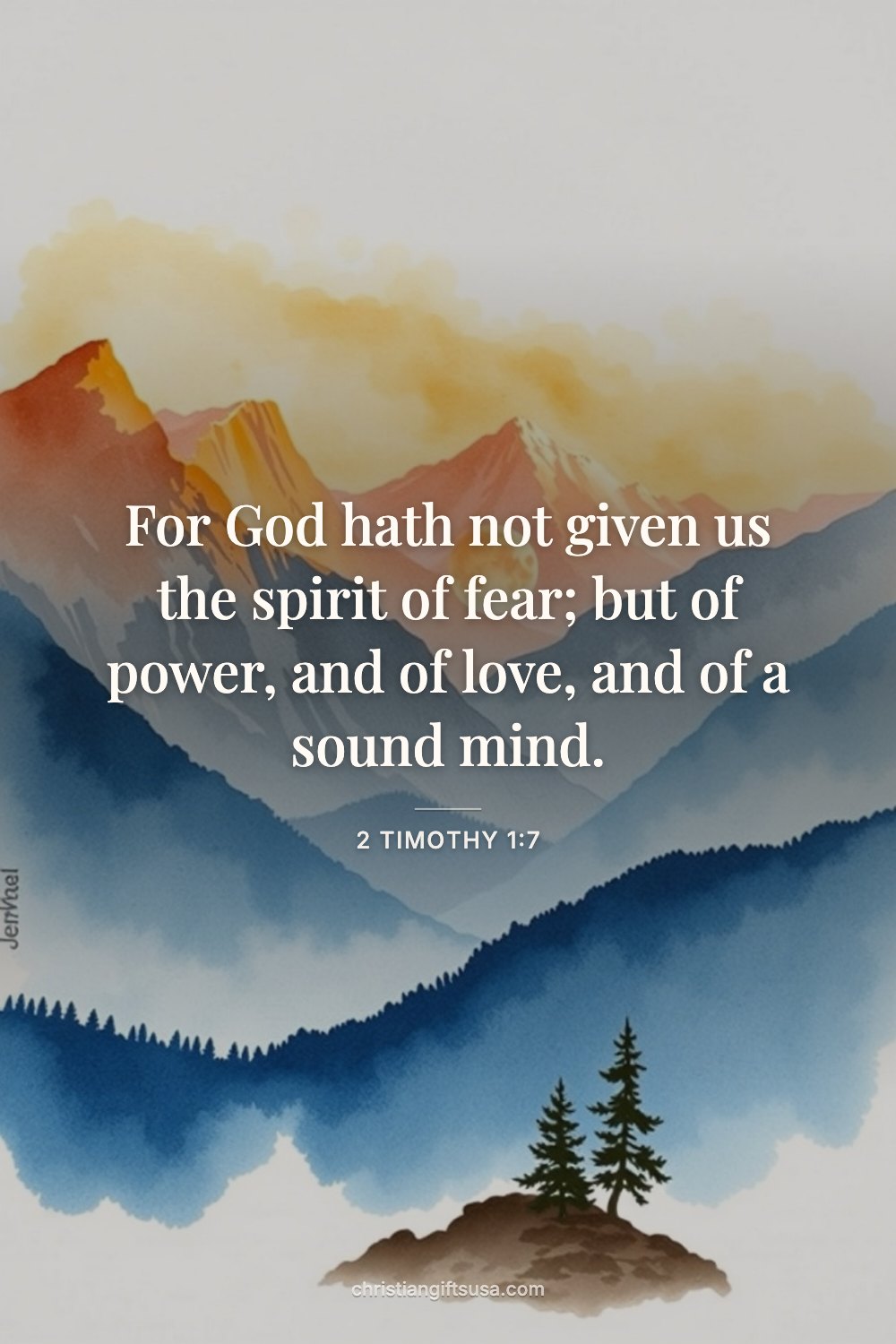 2 Timothy 1:7 wallpaper